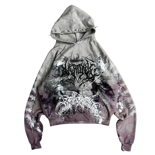 1of1 spiked OVERDXSE HOODIE size M