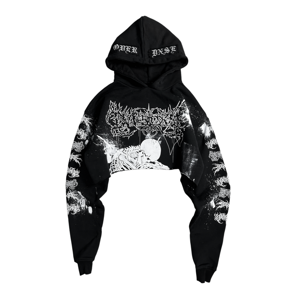 1of1 cropped OVERDXSE HOODIE size S