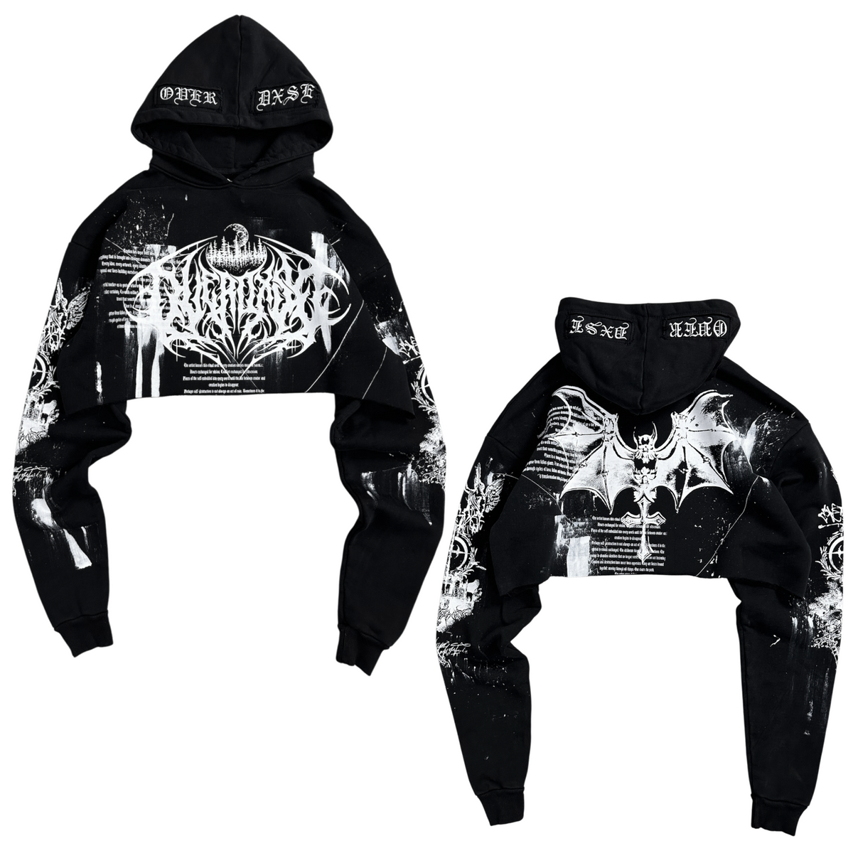 1of1 cropped OVERDXSE HOODIE size L