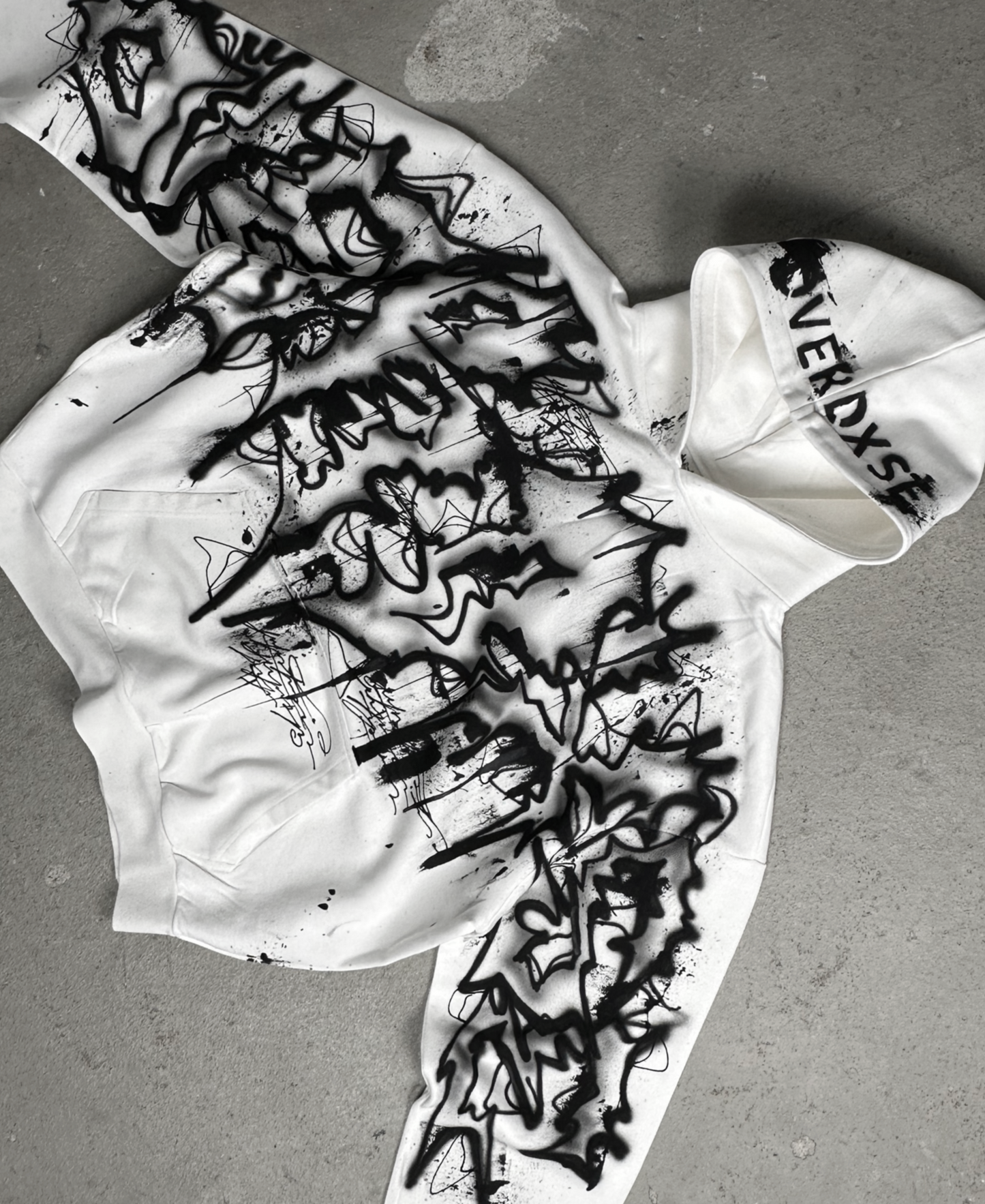 1of1 OVERDXSE AIRBRUSH SPELLBOUND HOODIE size XXL