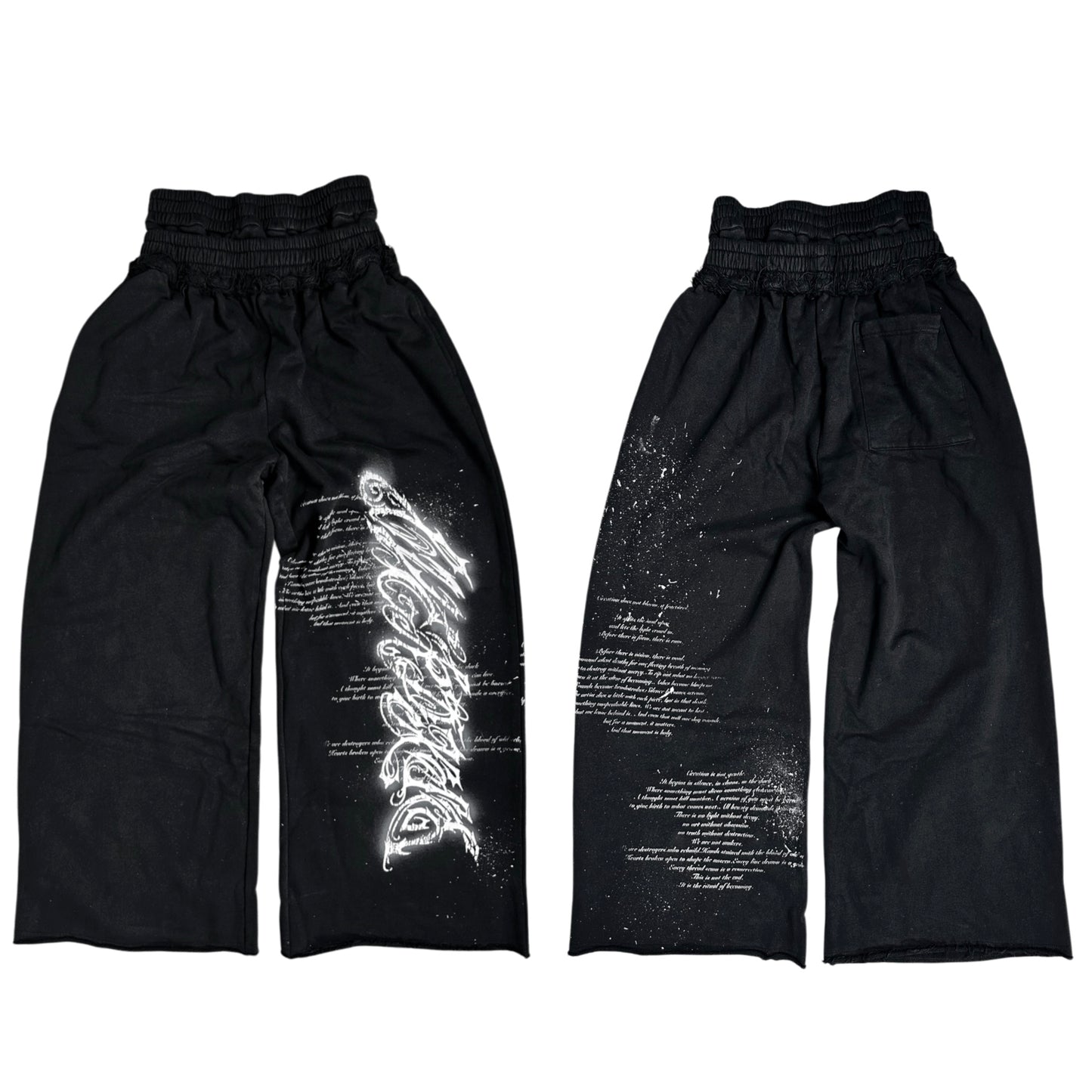 1of1 double waist OVERDXSE SWEATPANTS size M