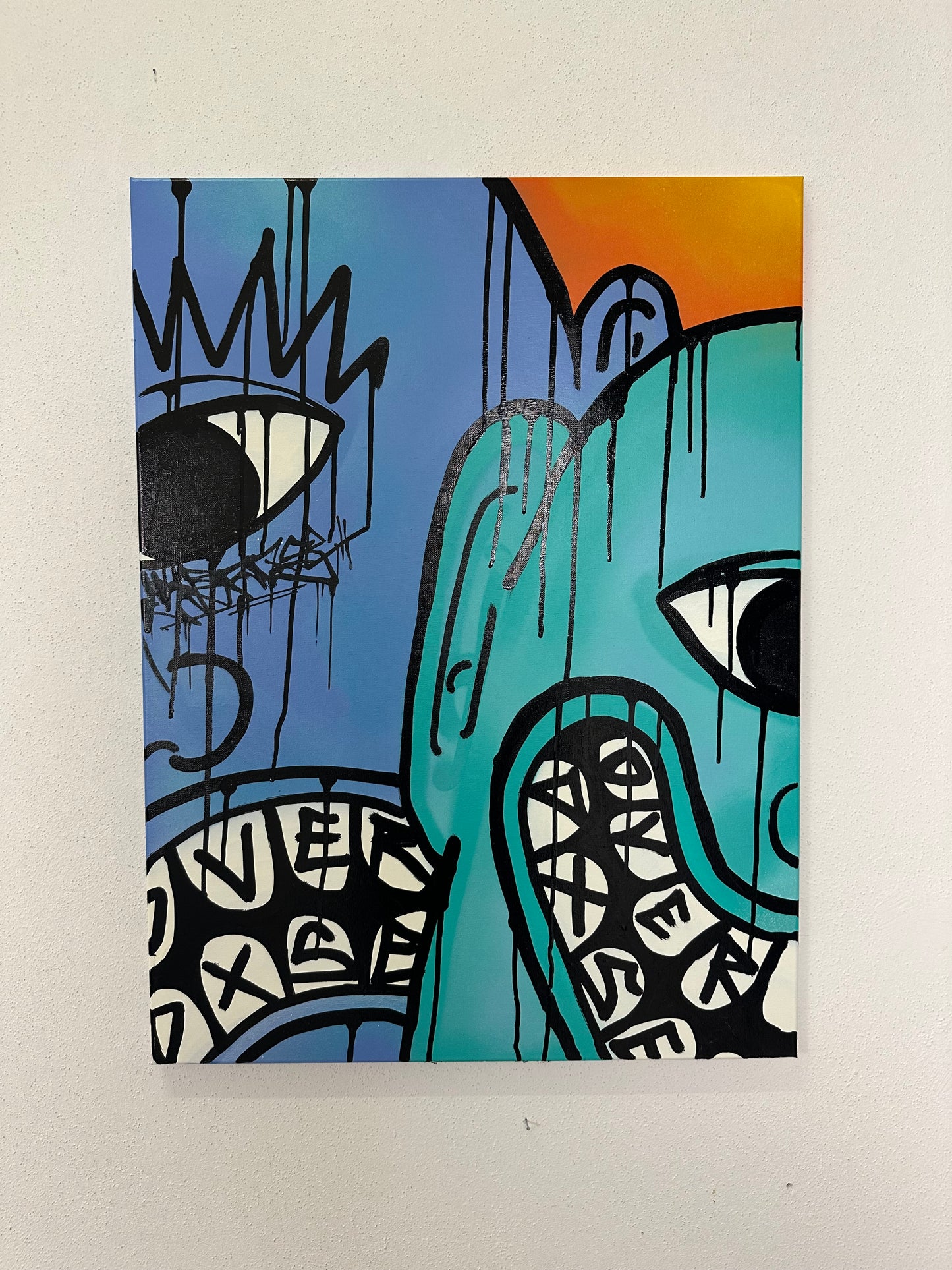 1of1 „FACE YOUE FEAR“ original canvas 60x80cm