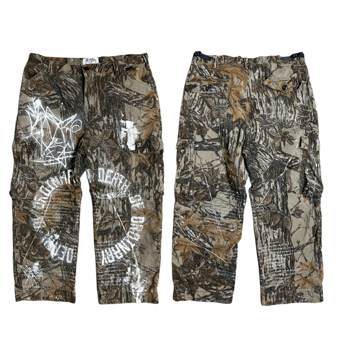1of1 OVERDXSE REAL TREE PANTS size 98x47cm ( L38/40)