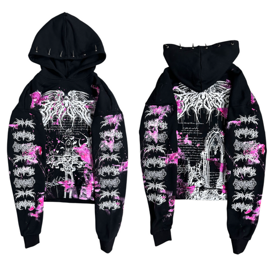 1of1 spiked OVERDXSE MAGNOLIA HOODIE size S