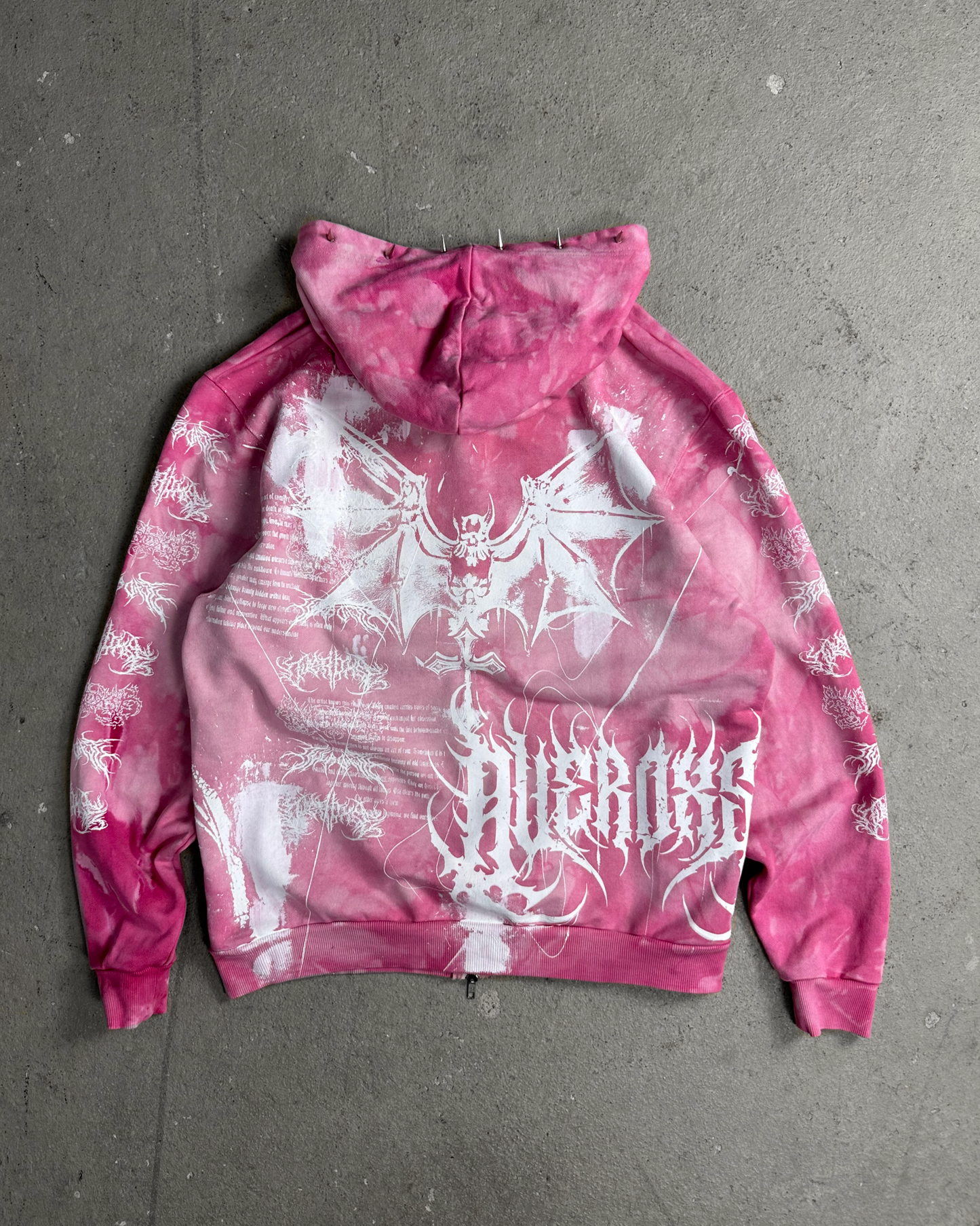 1of1 spiked OVERDXSE ZIPPER size XL