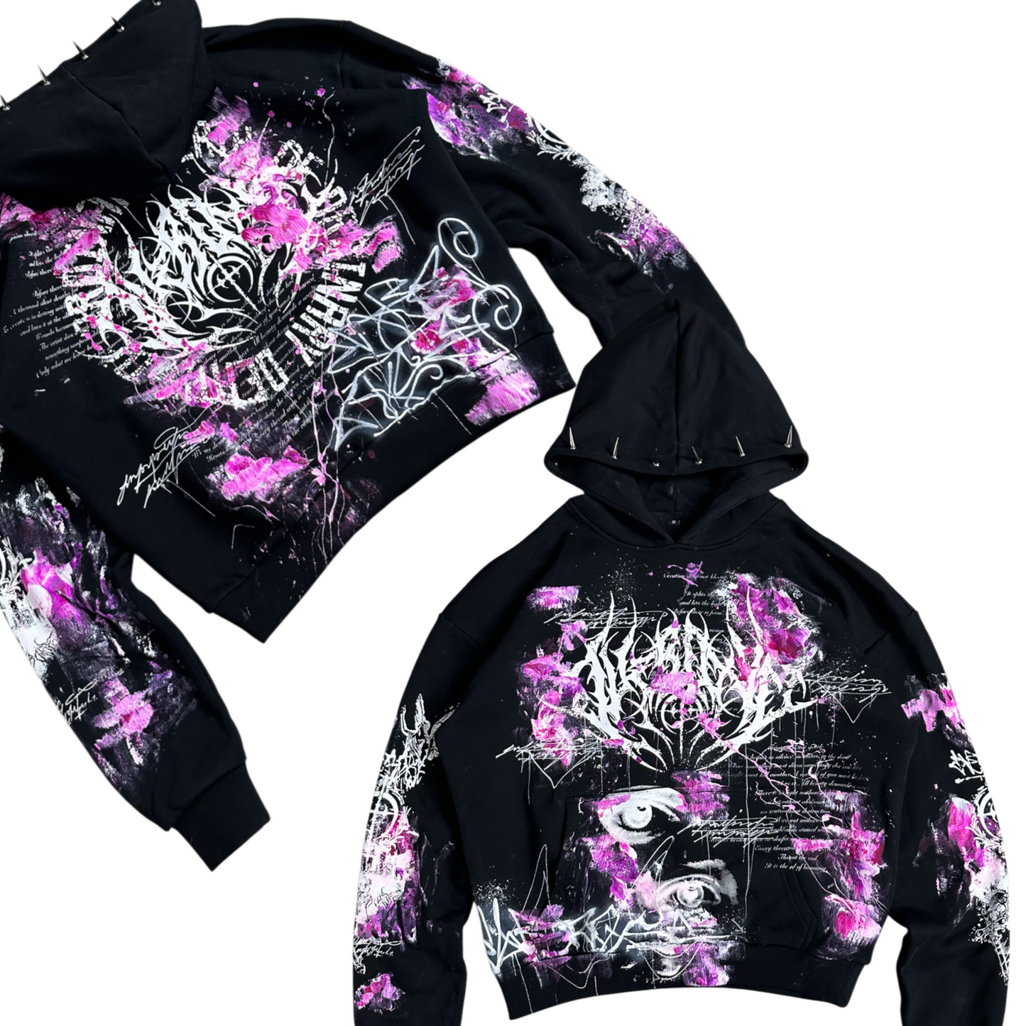 1of1 spiked OVERDXSE HOODIE size M