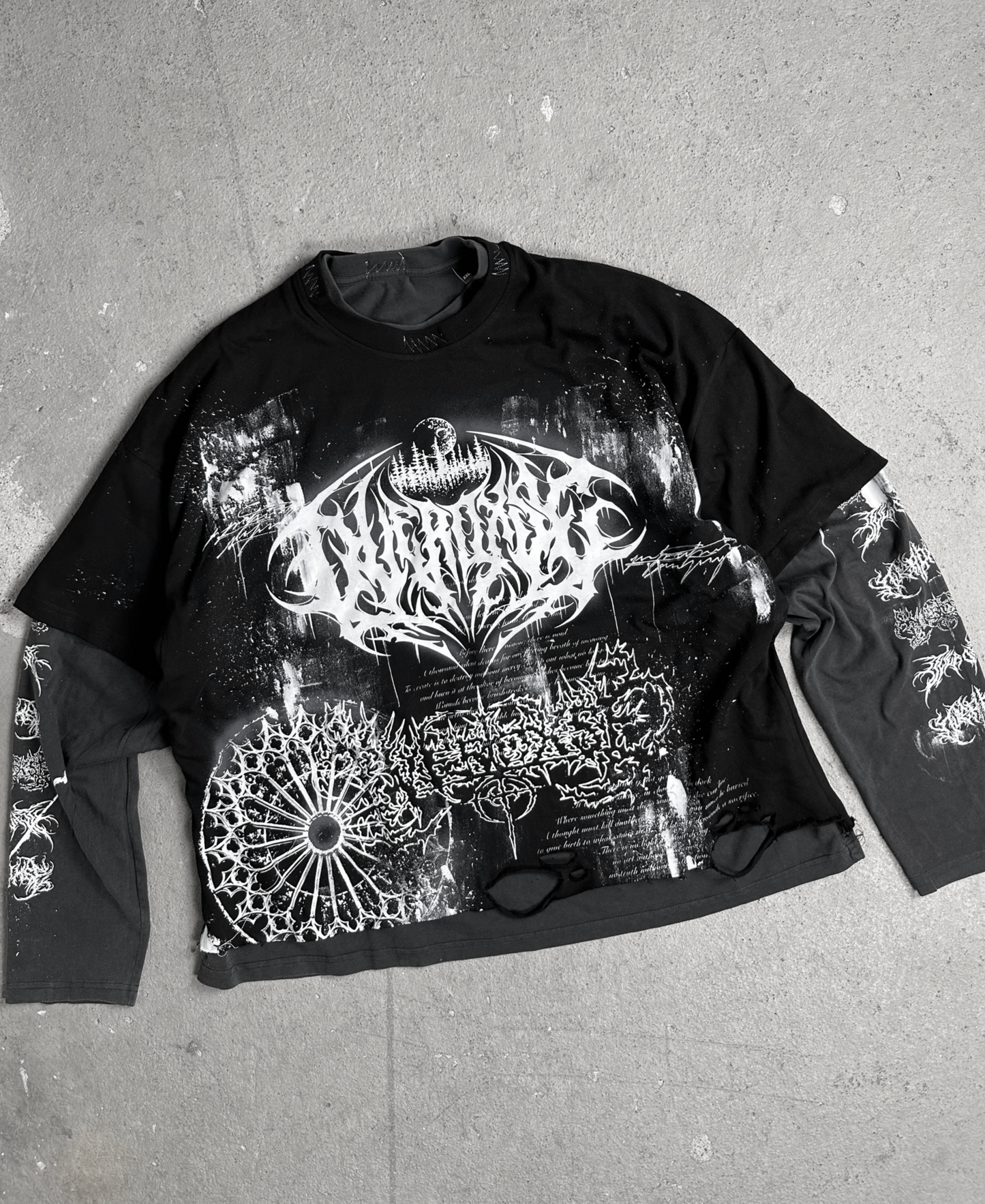 1of1 double layered OVERDXSE LONGSLEEVE size XXL