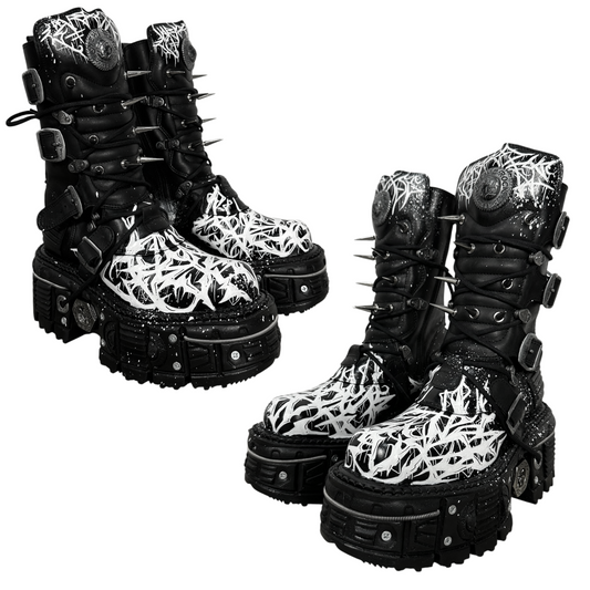 1of1 OVERDXSE / NEW ROCK SPIKE STOMPERS BOOTS size EU40
