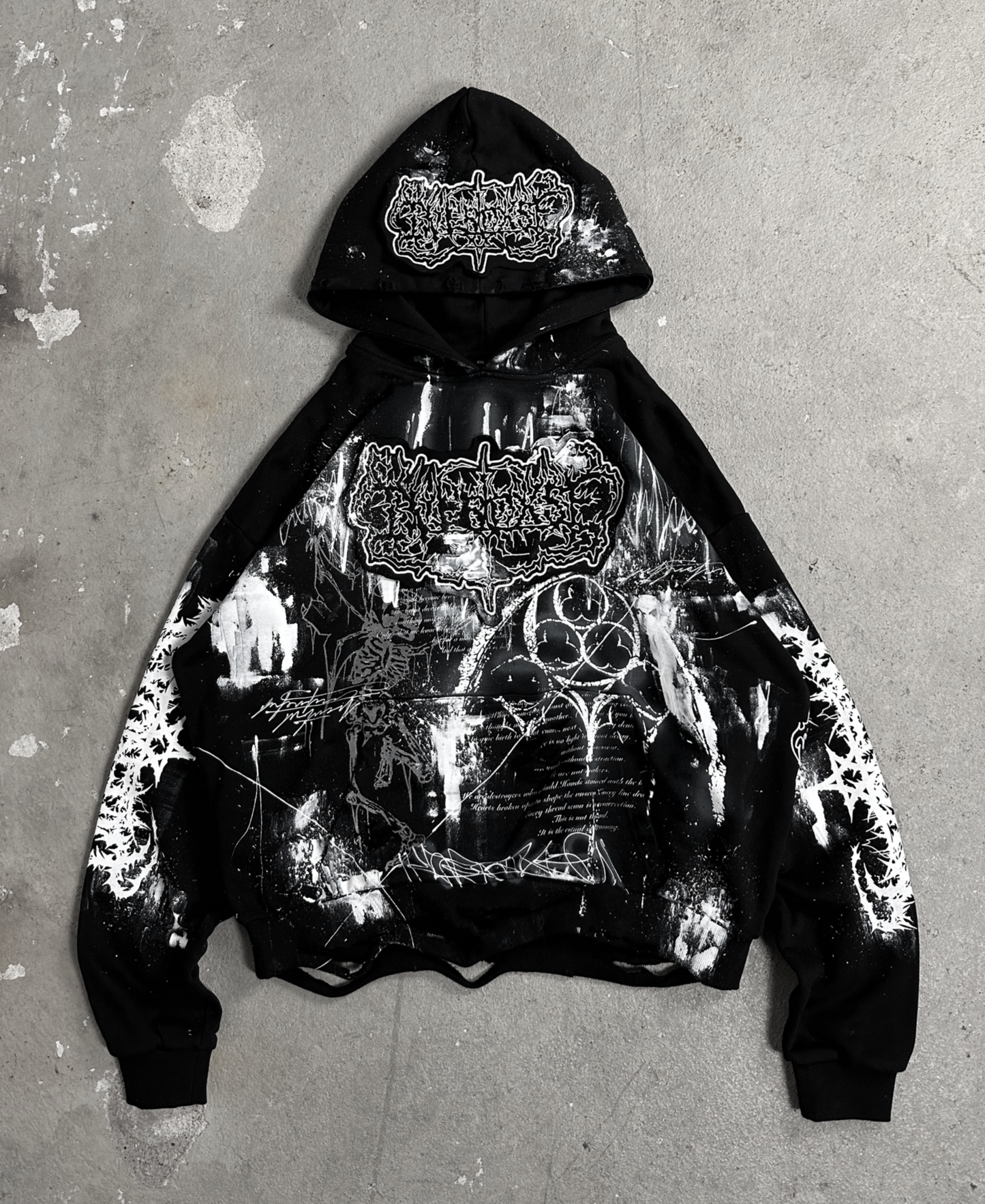 1of1 OVERDXSE „ANGEL OF ASHES“ HOODIE size XXL