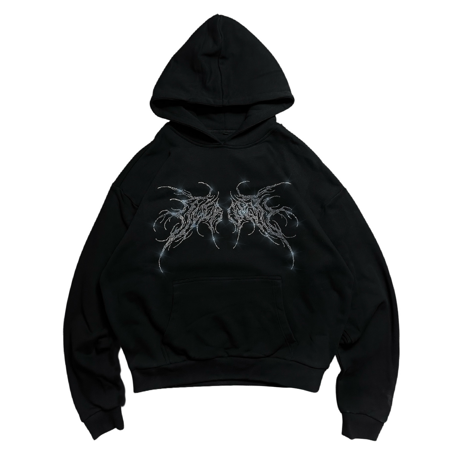 Limited OVERDXSE RHINESTONE LOGO HOODIE all sizes