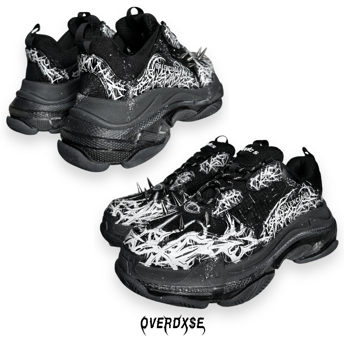 1of1 OVERDXSE / BALENCIAGA TRIPLE S sneaker EU44