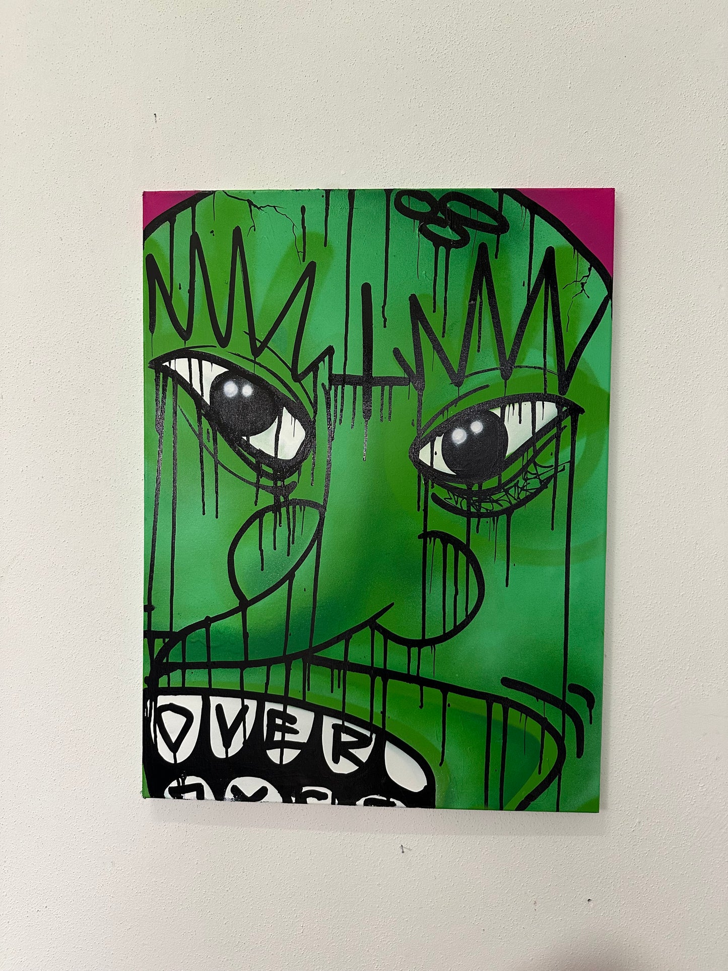 1of1 „FACE YOUR FEAR“ original canvas 60x80cm