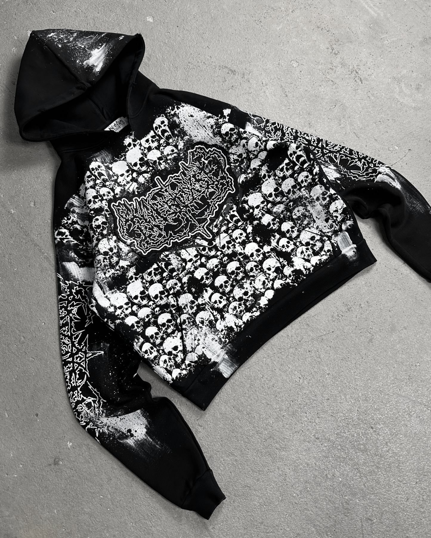 1of1 OVERDXSE SKULL HOODIE size M