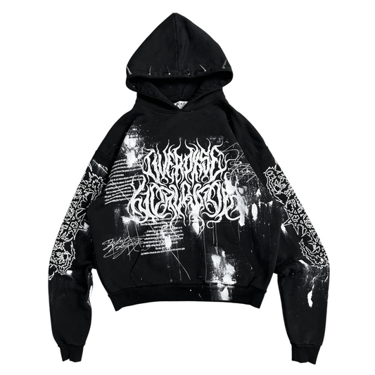 1of1 spiked OVERDXSE HOODIE size L