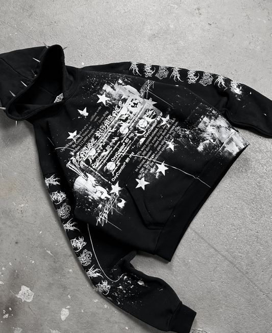 1of1 spiked OVERDXSE „80mg“ HOODIE size L