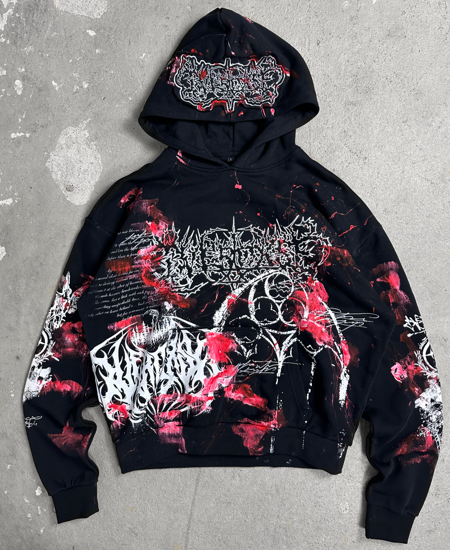 1of1 BLOODY OVERDXSE HOODIE size L