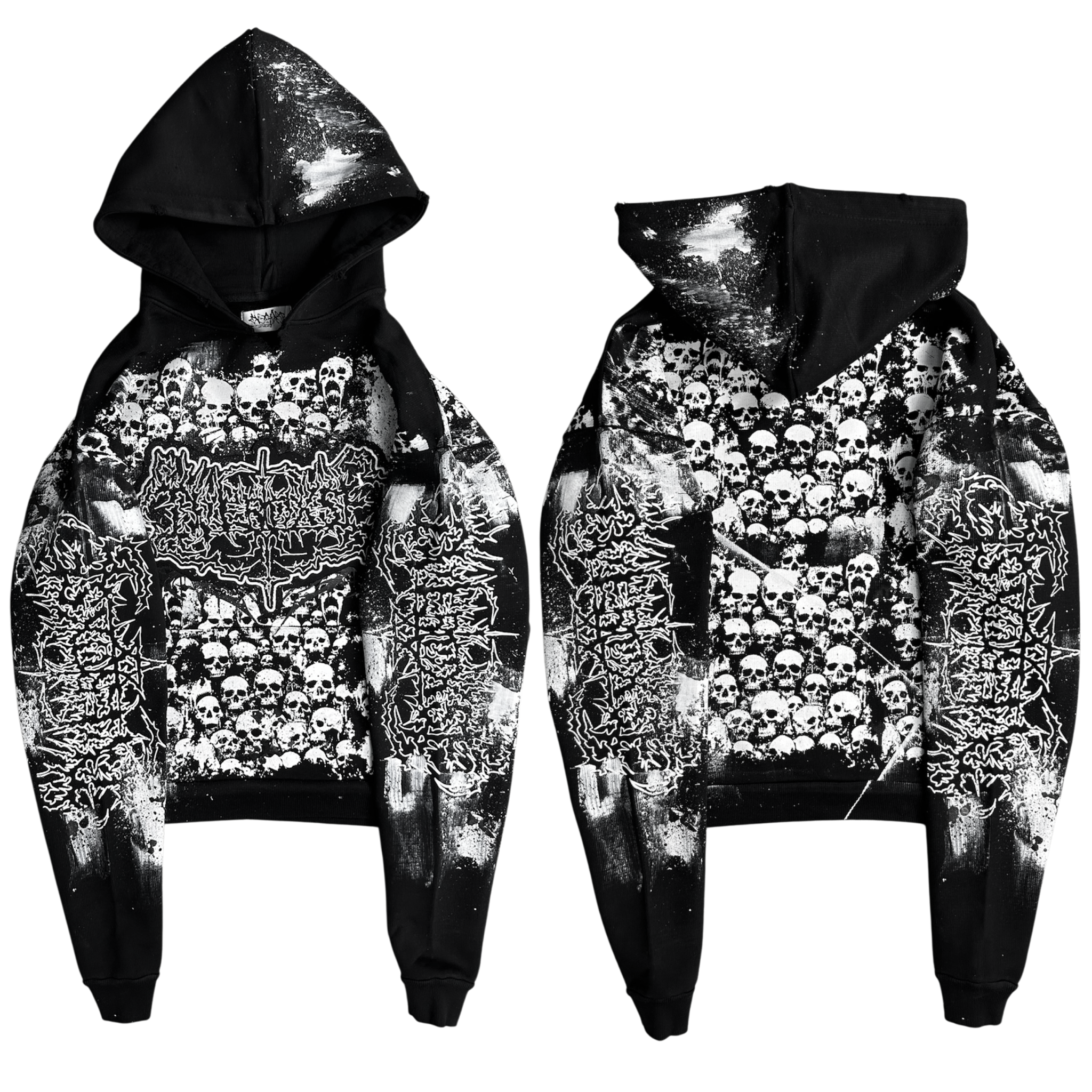 1of1 OVERDXSE SKULL HOODIE size M