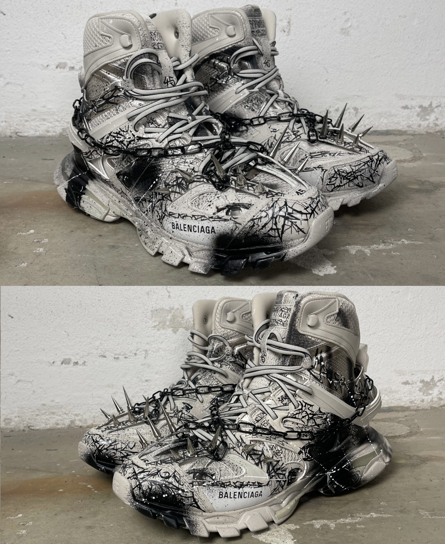 1of1 OVERDXSE / BALENCIAGA „HELLBOUND“ RUNNER EU45