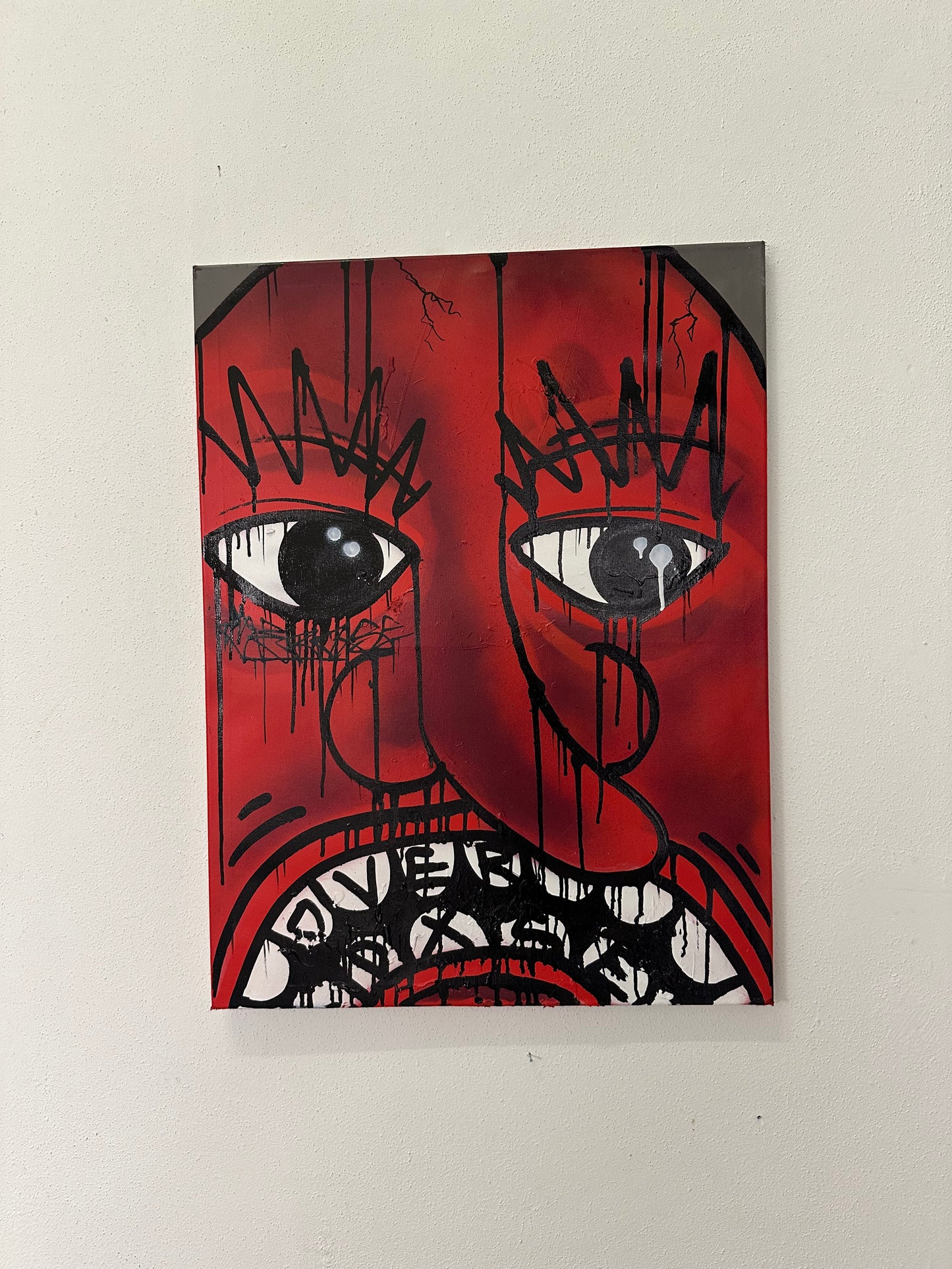 1of1 „FACE YOUR FEAR“ original canvas 60x80cm