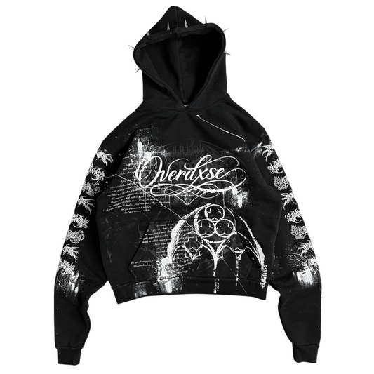 1of1 spiked OVERDXSE HOODIE size M