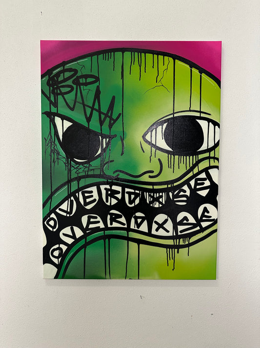 1of1 „FACE YOUR FEAR“ original canvas 60x80cm