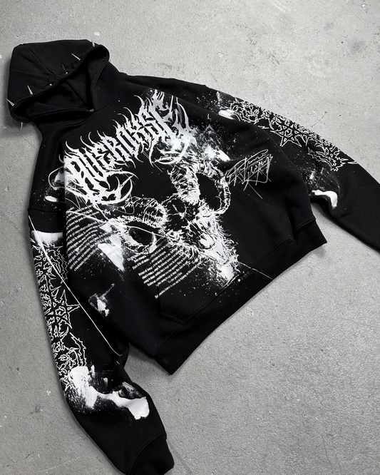 1of1 spiked OVERDXSE HOODIE size XXL
