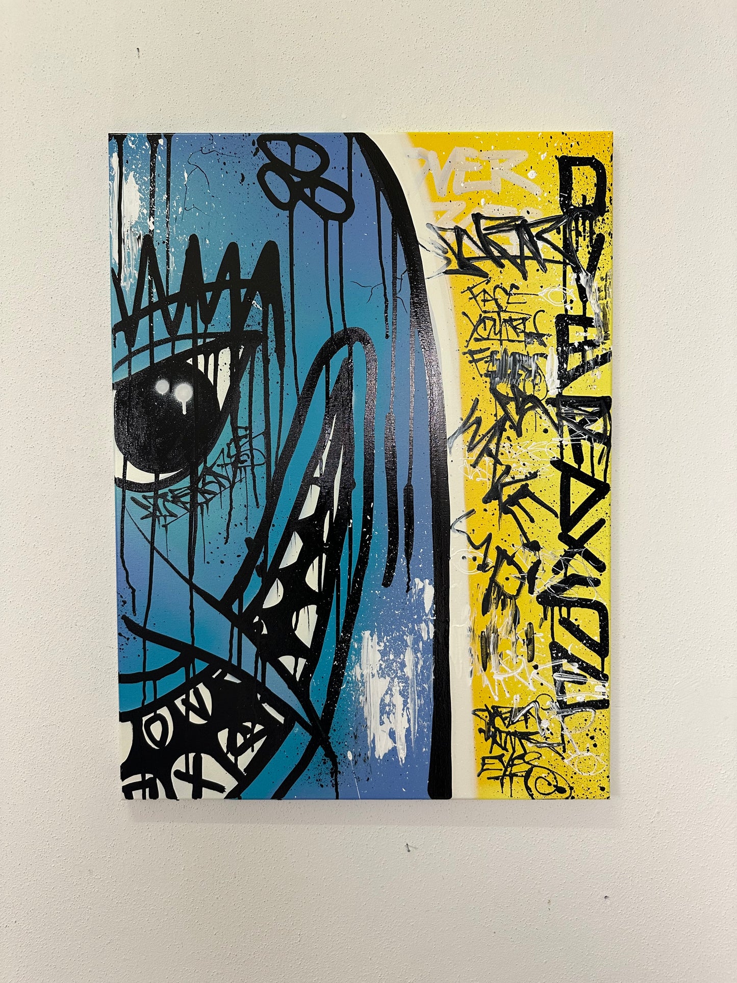 1of1 „FACE YOUR FEAR“ original canvas 60x80cm