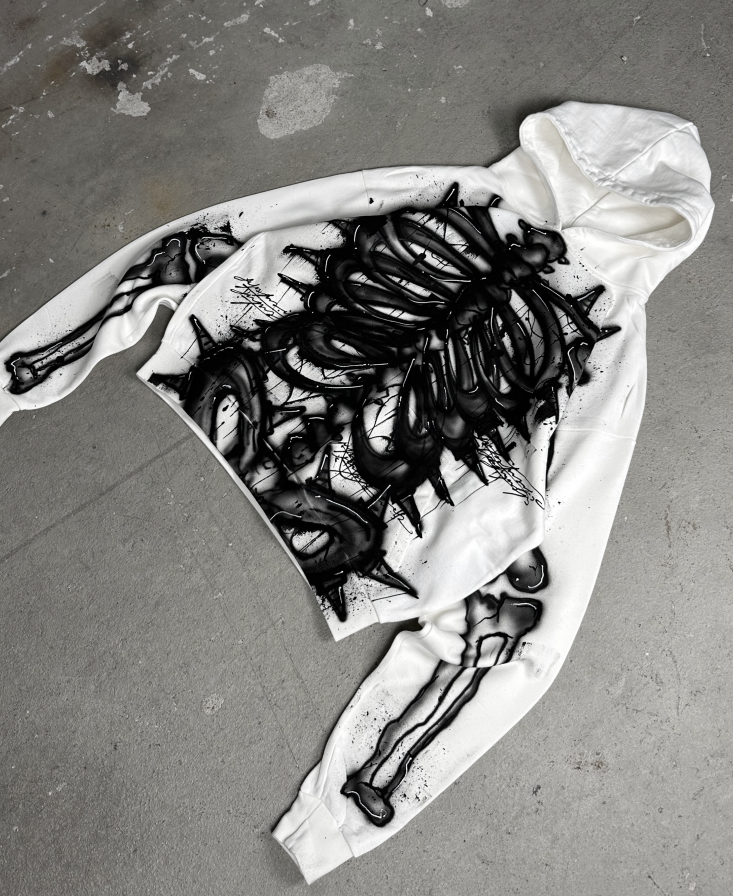 1of1 OVERDXSE AIRBRUSH HOODIE size M