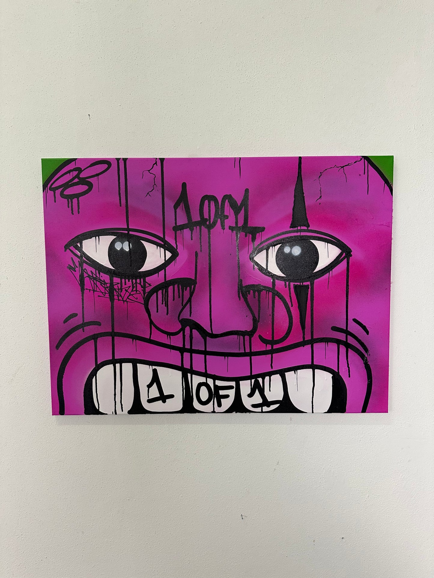 1of1 „FACE YOUR FEAR“ original canvas 60x80cm