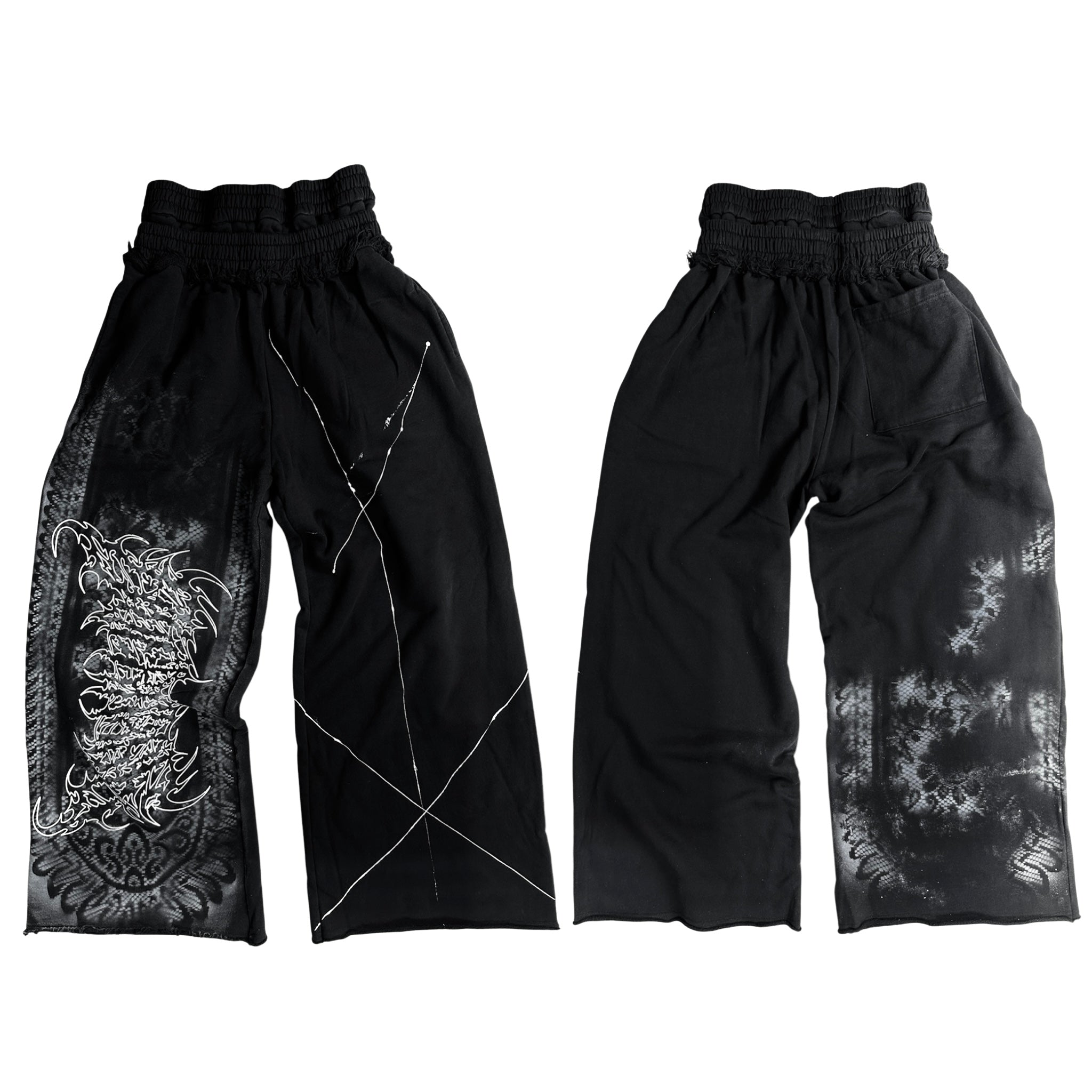 1of1 double waist OVERDXSE SWEATPANTS size L