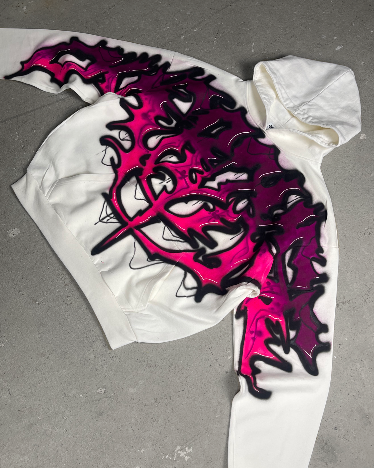 1of1 OVERDXSE AIRBRUSH HOODIE size XL