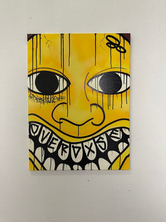 1of1 „FACE YOUR FEAR“ original canvas 60x80cm