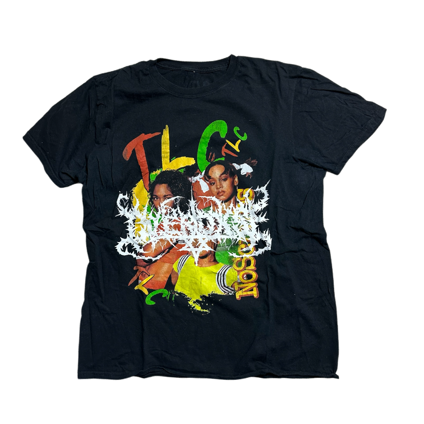 1of1 upcycled OVERDXSE / TLC SHIRT size L