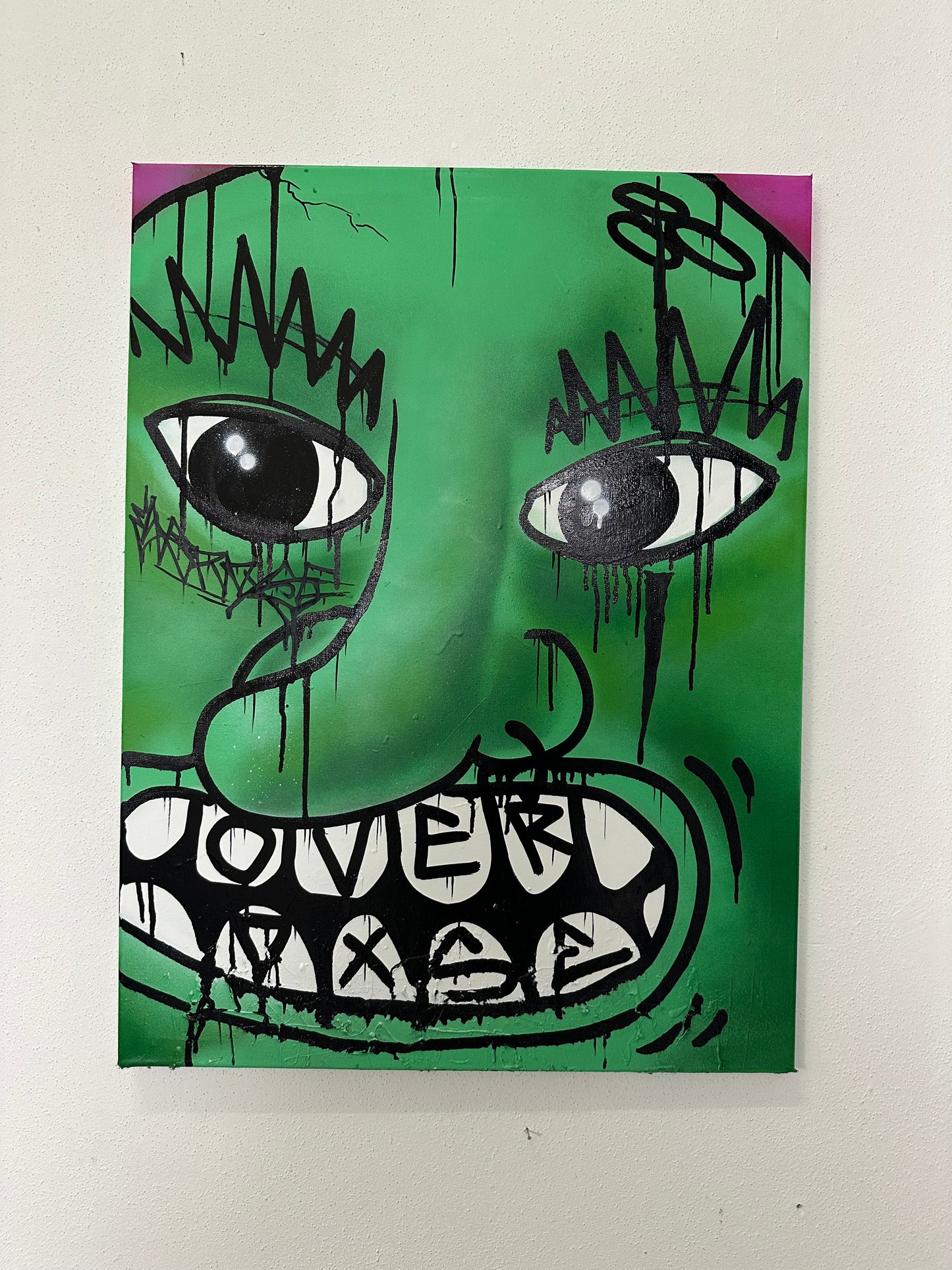 1of1 „FACE YOUR FEAR“ original canvas 60x80cm