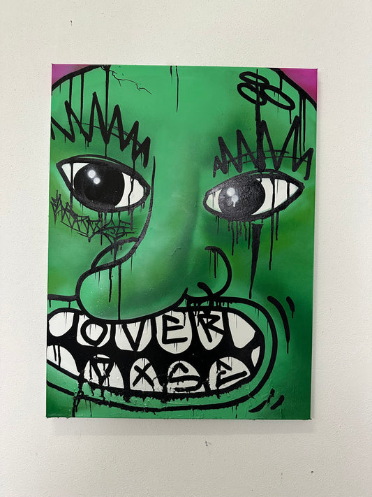 1of1 „FACE YOUR FEAR“ original canvas 60x80cm