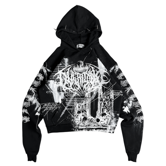 1of1 spiked OVERDXSE HOODIE size S