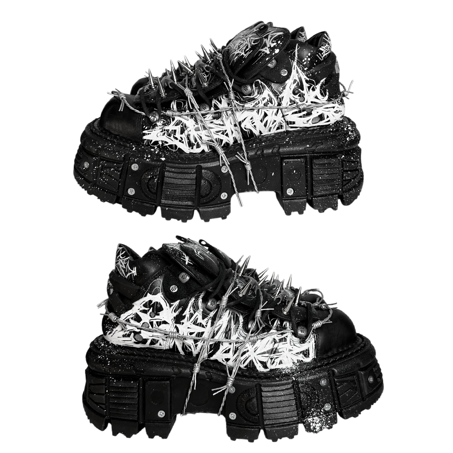 1of1 OVERDXSE / NEW ROCK SPIKE STOMPERS EU45