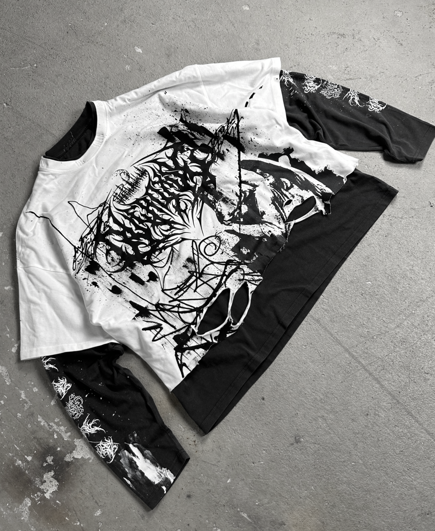 1of1 double layered OVERDXSE LONGSLEEVE size XXL