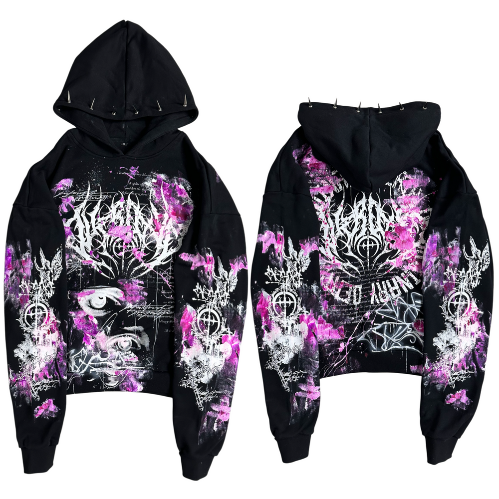 1of1 spiked OVERDXSE HOODIE size M
