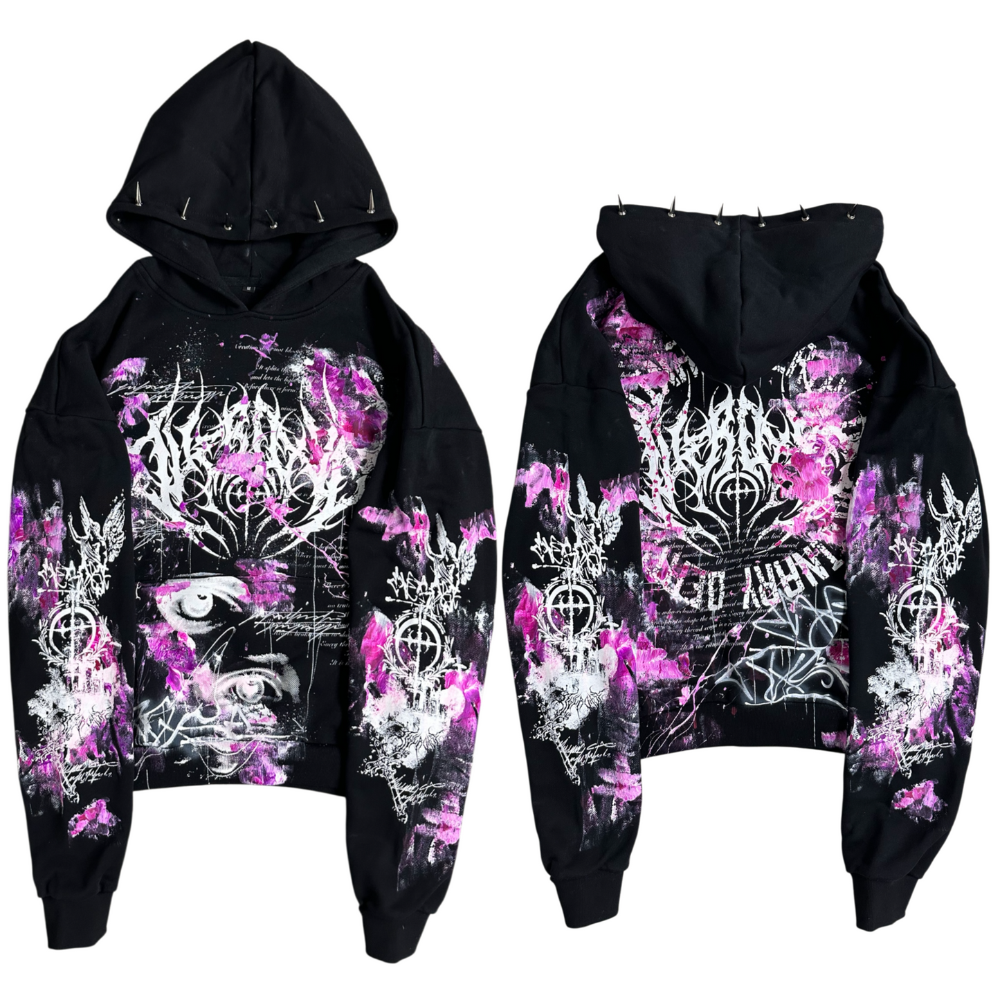 1of1 spiked OVERDXSE HOODIE size M