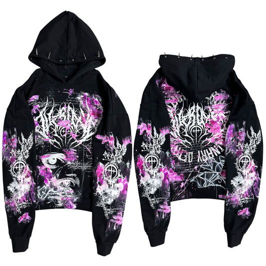 1of1 spiked OVERDXSE HOODIE size M