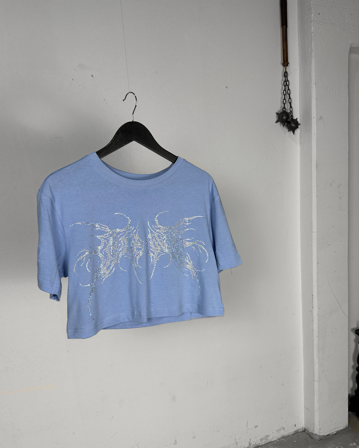 cropped OVERDXSE RHINESTONE SHIRT all sizes