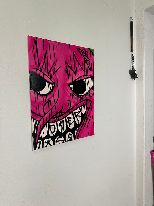 1of1 „FACE YOUR FEAR“ original canvas 60x80cm