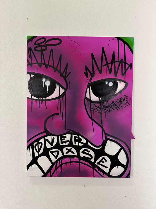 1of1 „FACE YOUR FEAR“ original canvas 60x80cm