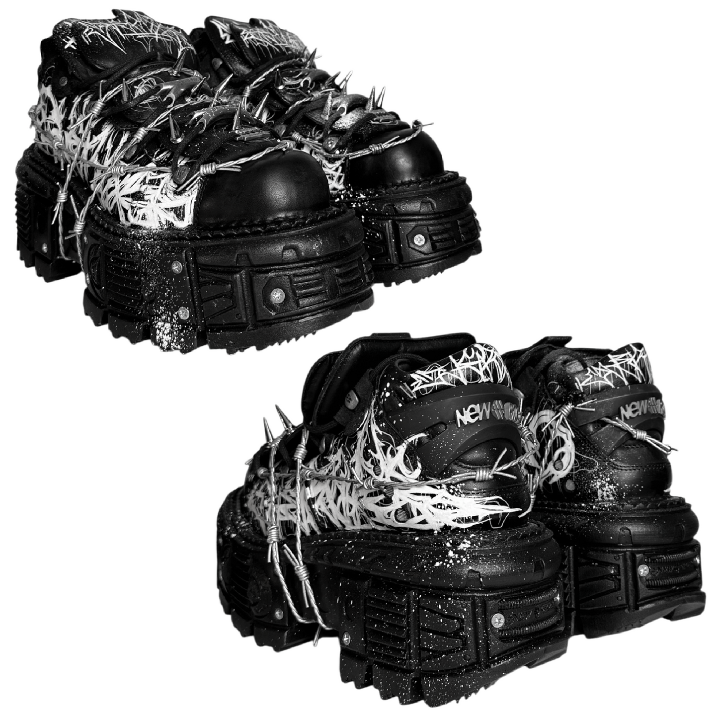 1of1 OVERDXSE / NEW ROCK SPIKE STOMPERS EU45