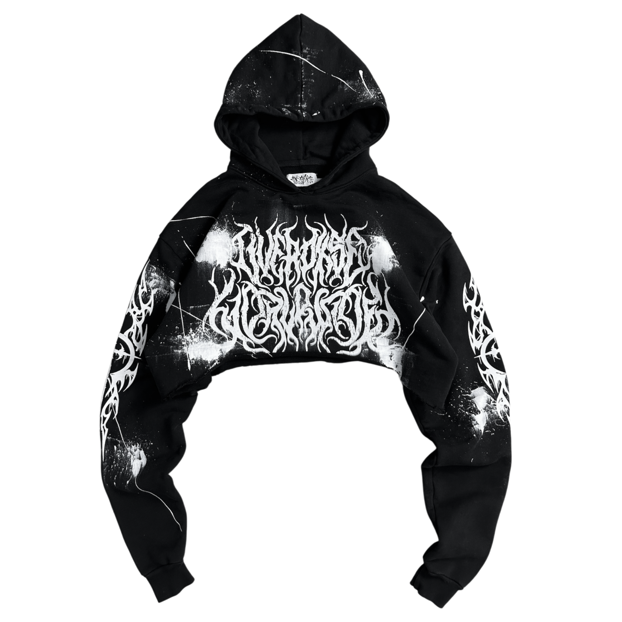1of1 cropped OVERDXSE HOODIE size M – OVERDXSE CLOTHING