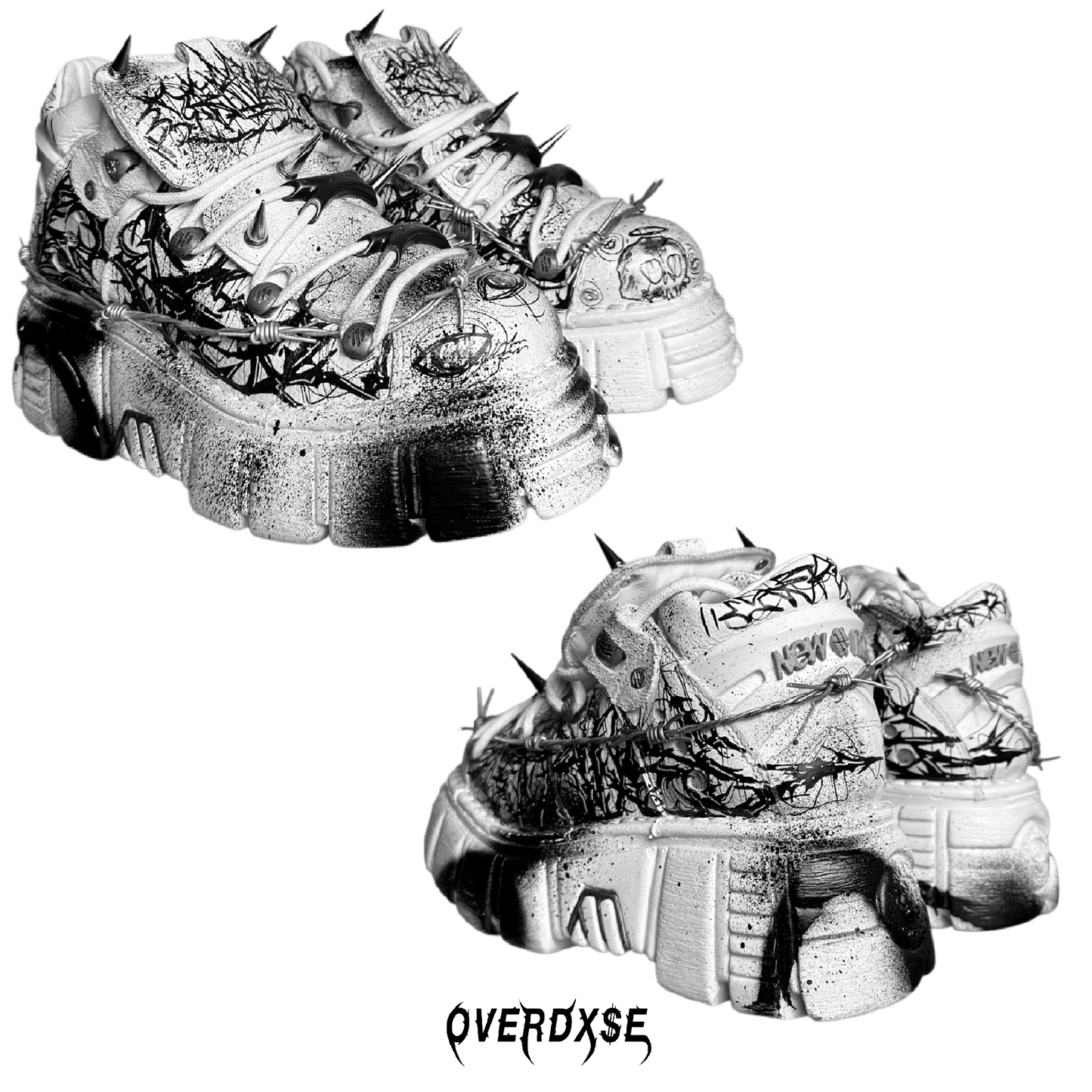 1of1 OVERDXSE / NEW ROCK SPIKE STOMPERS EU38