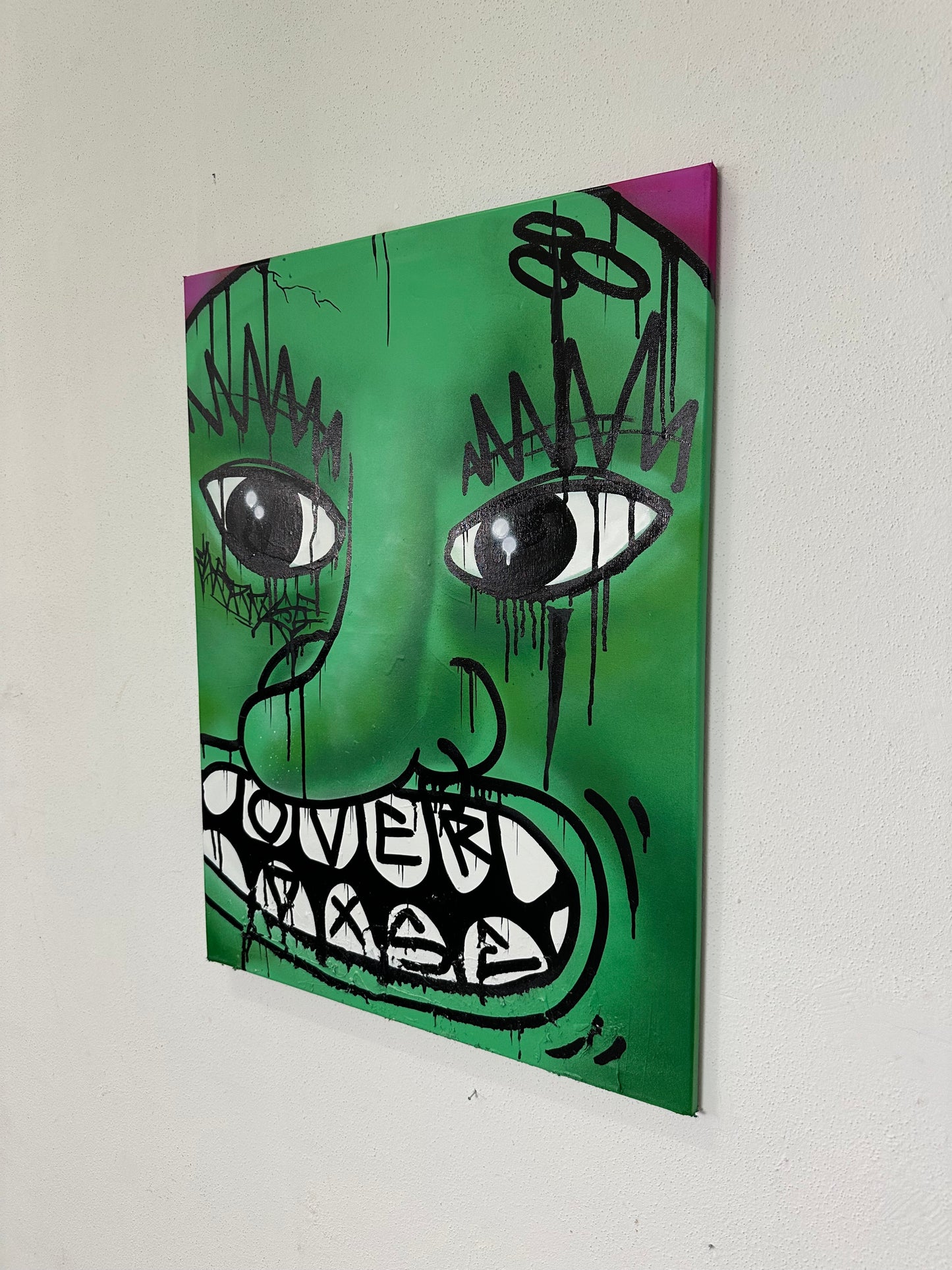 1of1 „FACE YOUR FEAR“ original canvas 60x80cm