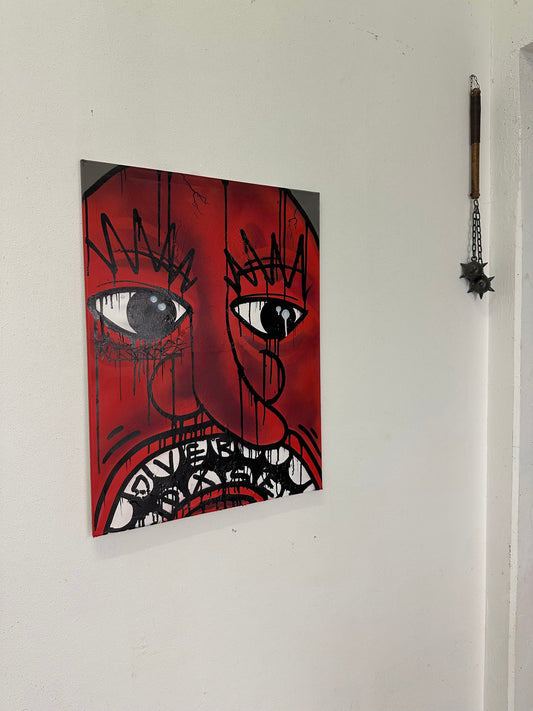 1of1 „FACE YOUR FEAR“ original canvas 60x80cm
