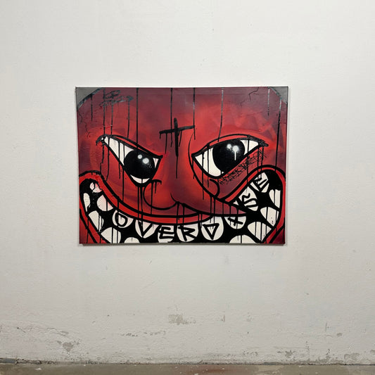 1of1 „FACE YOUR FEAR“ original canvas 60x80cm